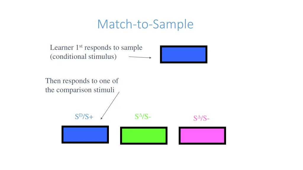 match to sample