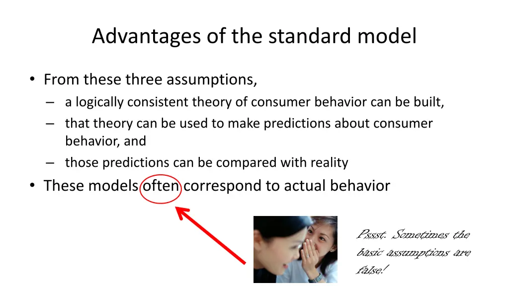 advantages of the standard model 2