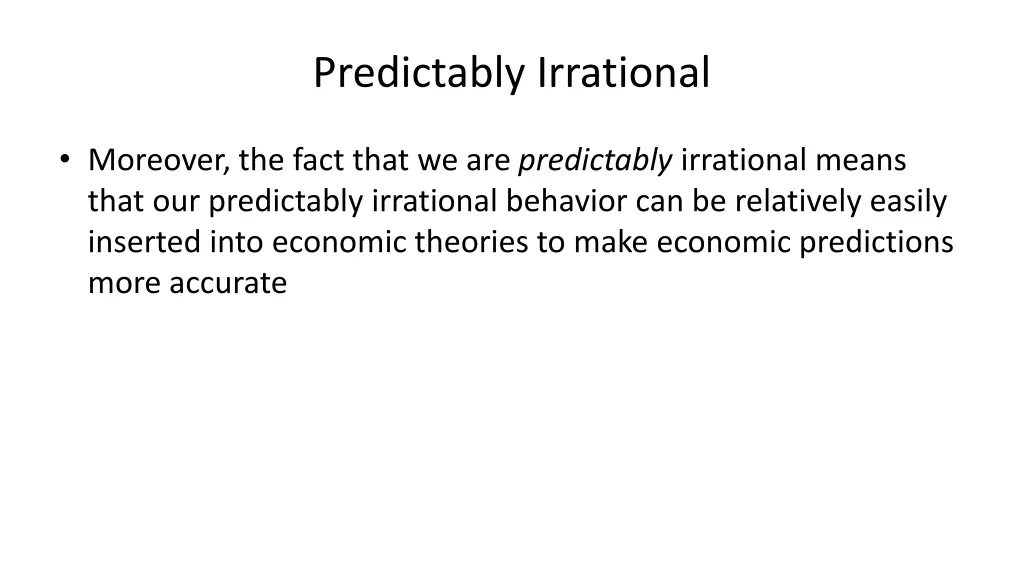 predictably irrational 1