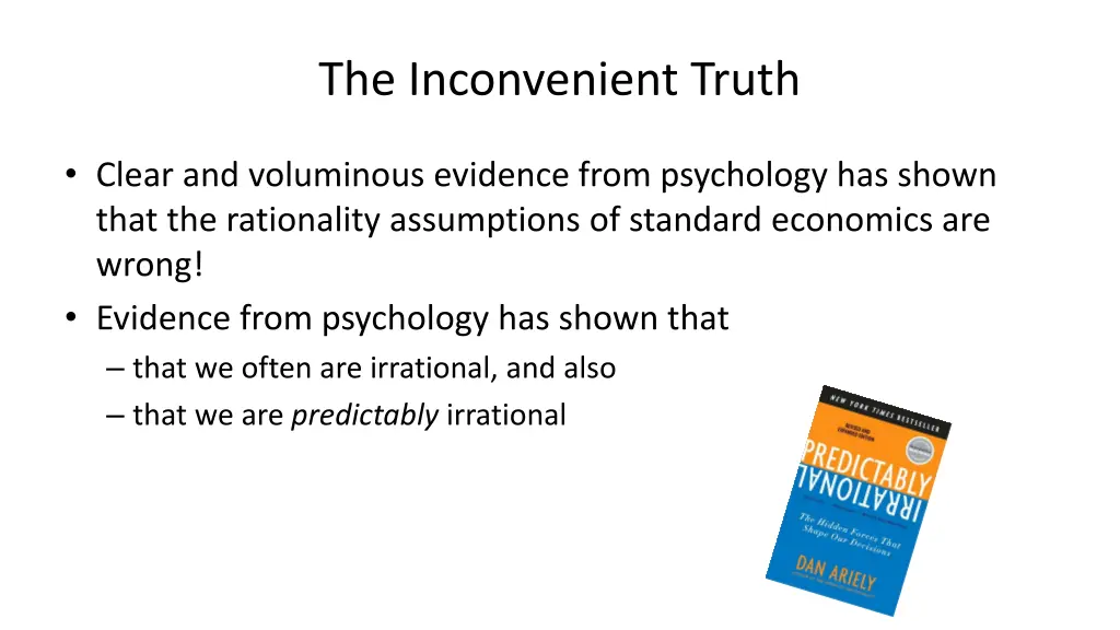 the inconvenient truth