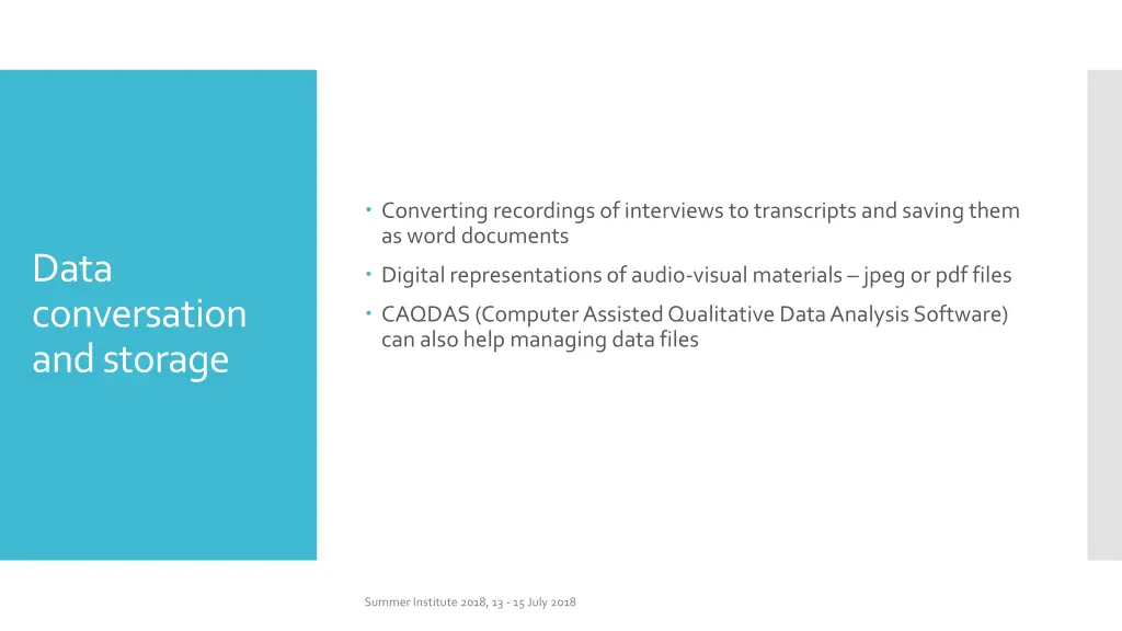 converting recordings of interviews