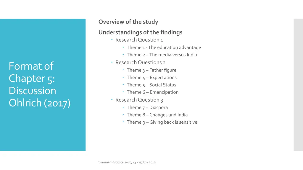 overview of the study