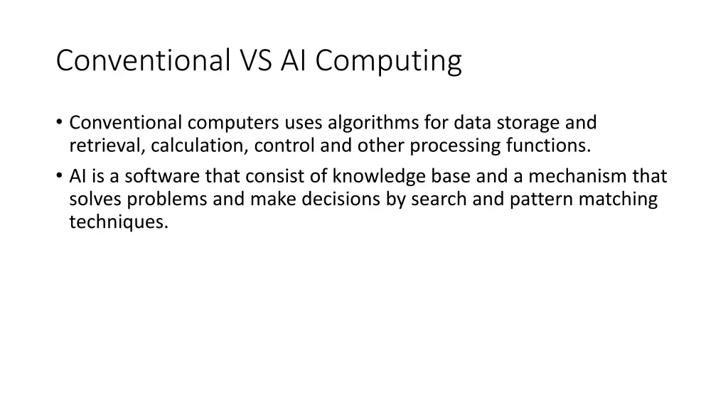 conventional vs ai computing