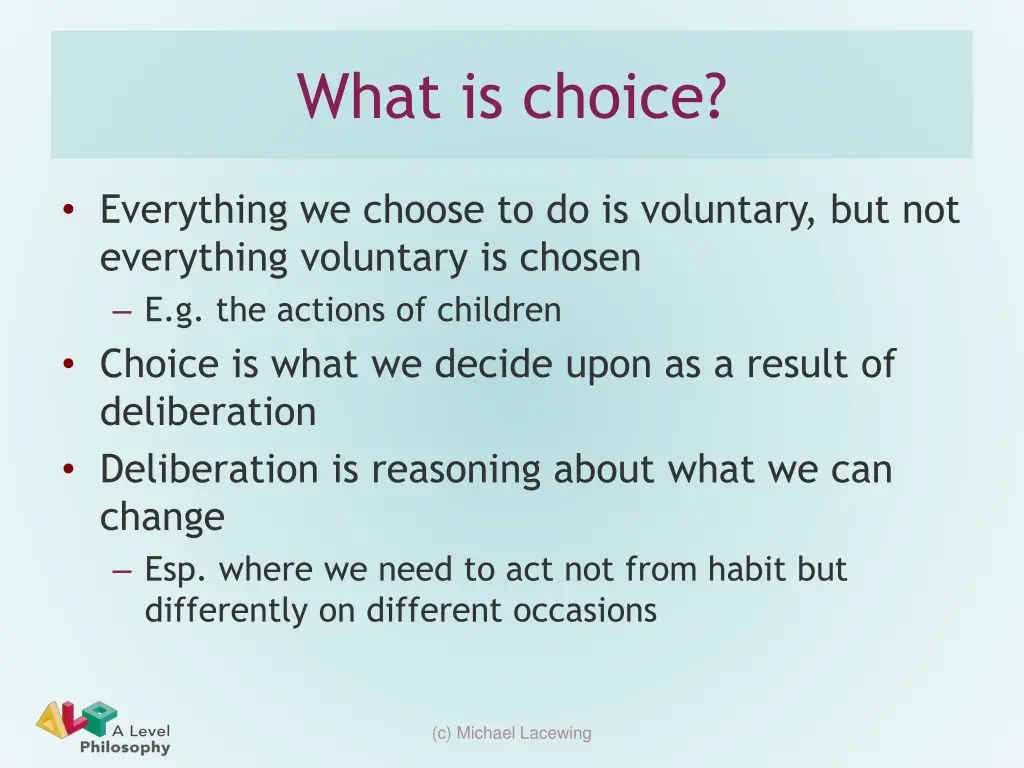 what is choice