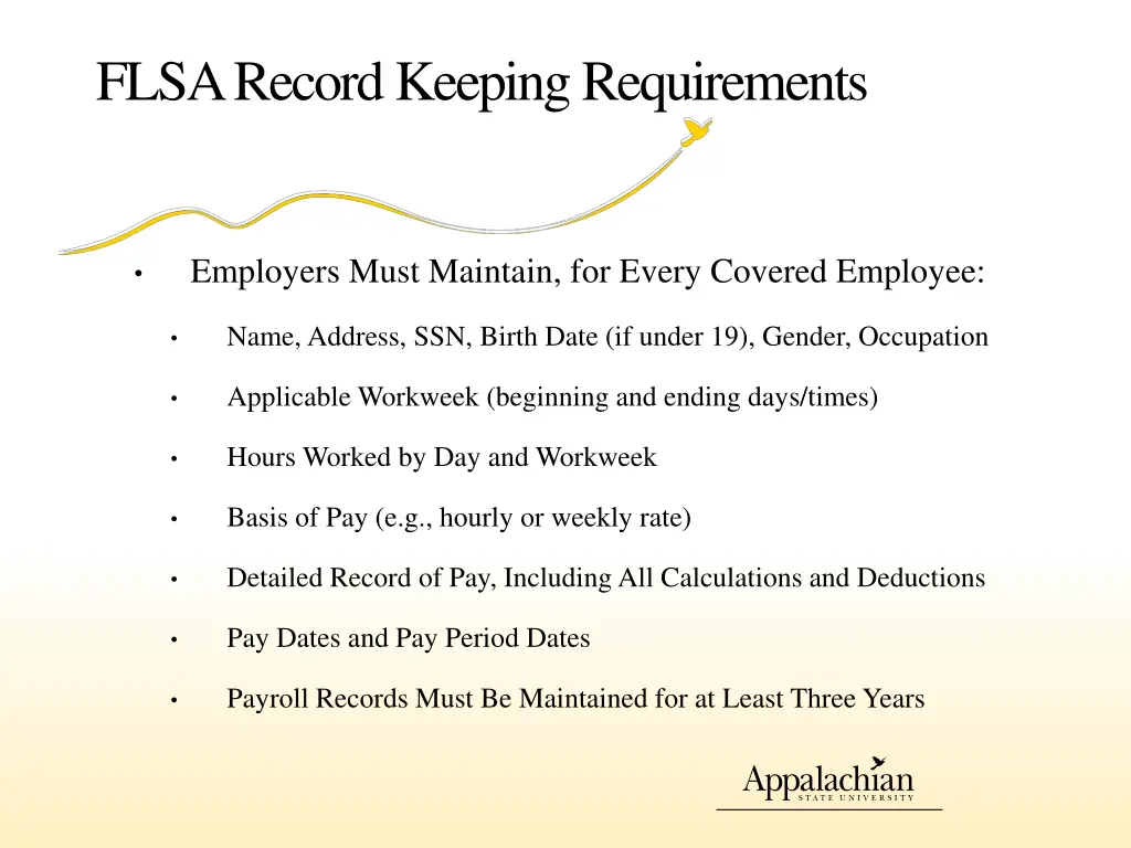 flsa record keeping requirements