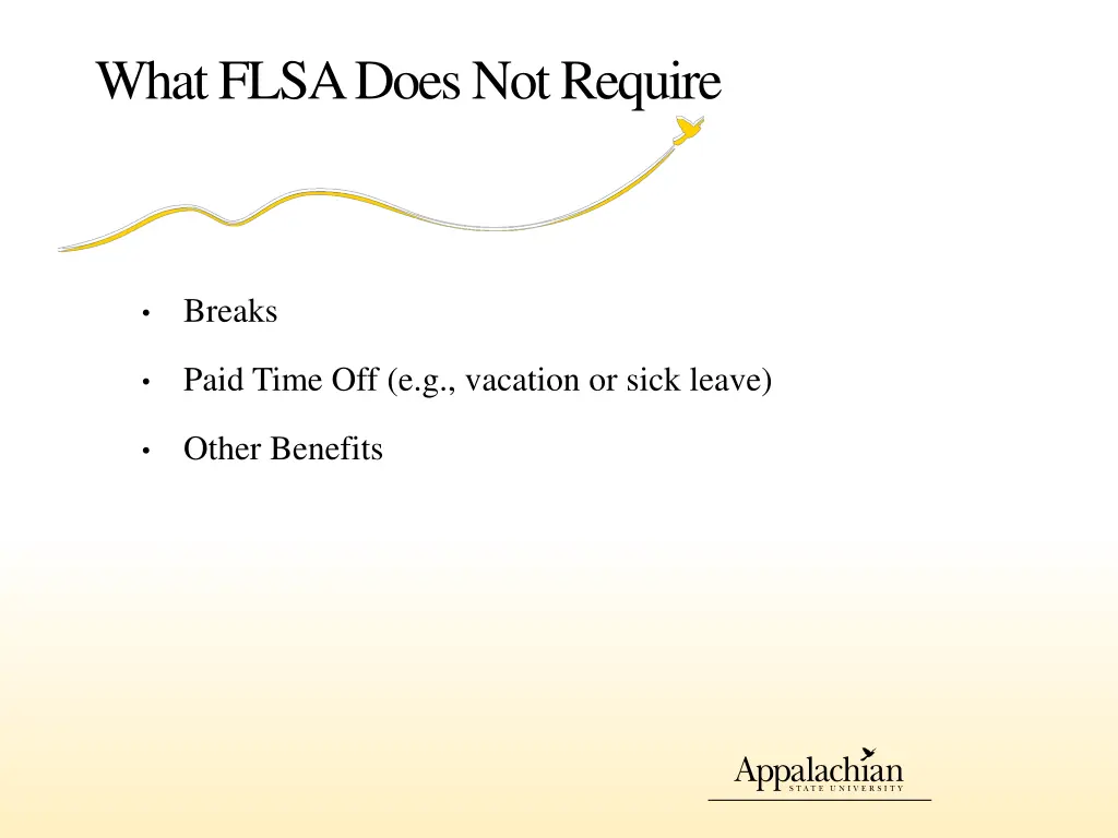 what flsa does not require