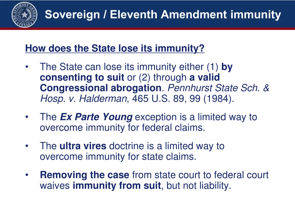 sovereign eleventh amendment immunity 3