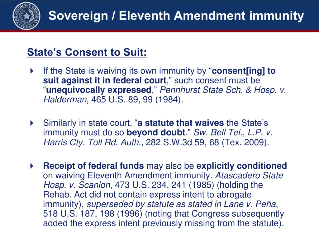 sovereign eleventh amendment immunity 4