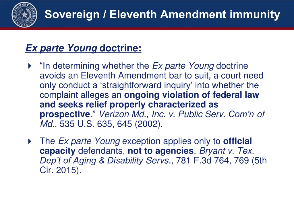 sovereign eleventh amendment immunity 8