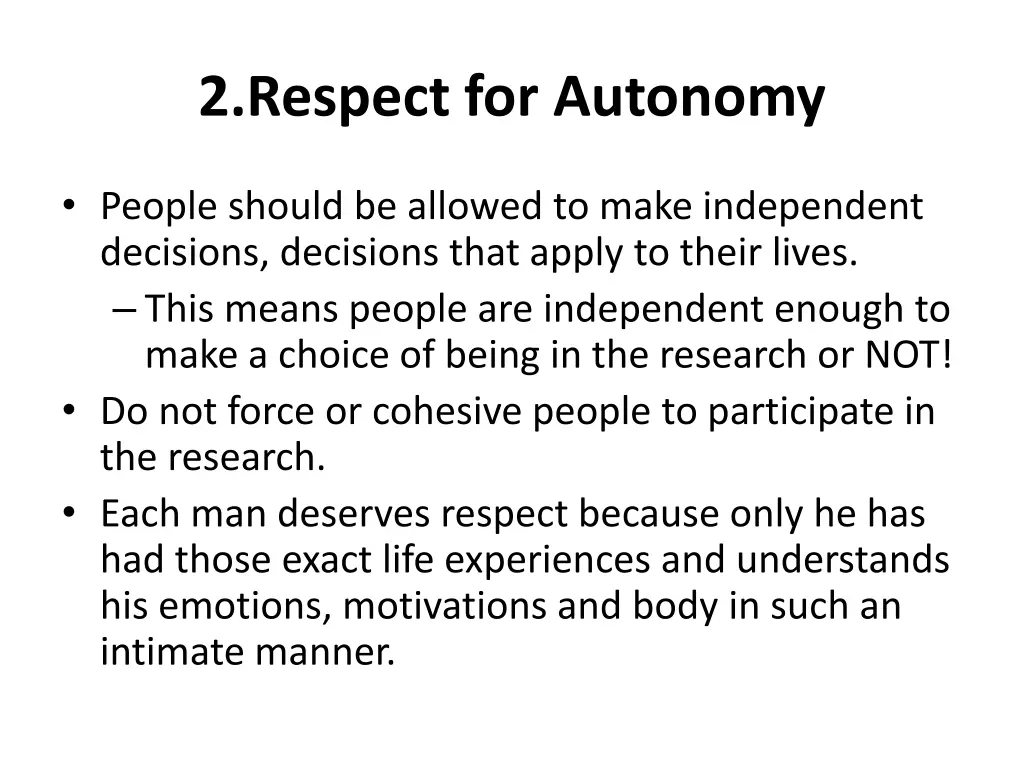 2 respect for autonomy