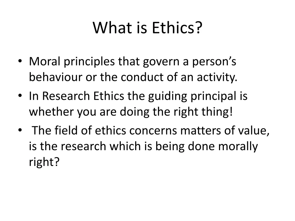 what is ethics