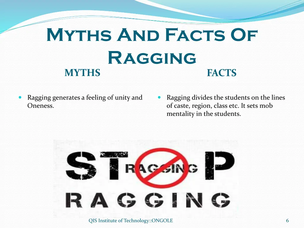 myths and facts of ragging myths 1