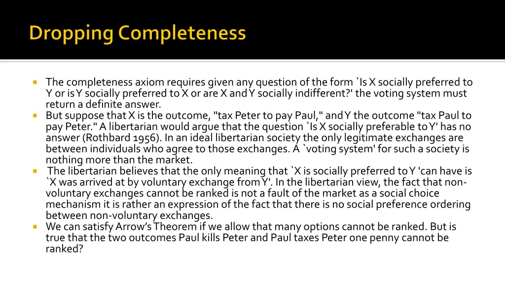 the completeness axiom requires given