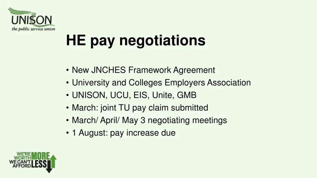 he pay negotiations