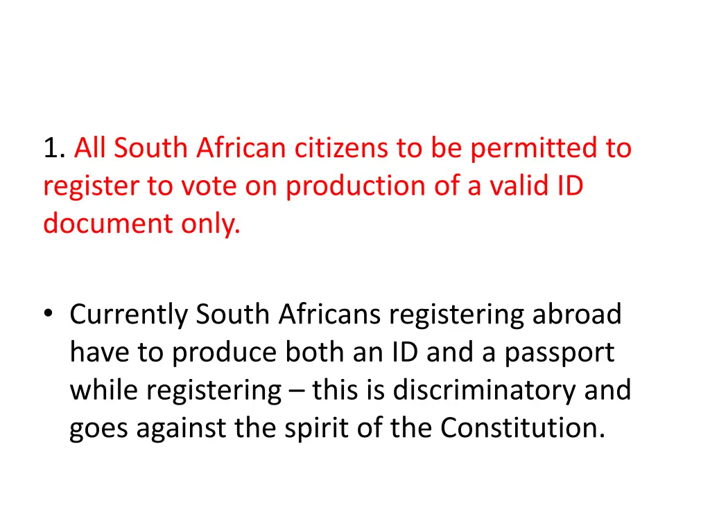 1 all south african citizens to be permitted