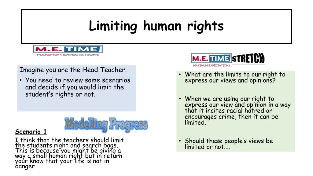 limiting human rights 1