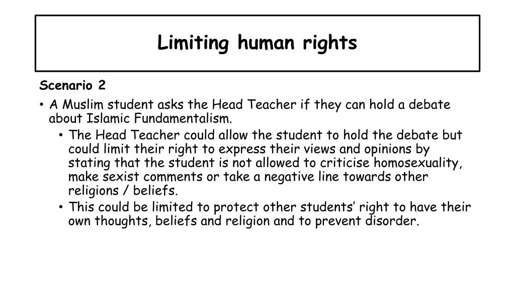 limiting human rights 3