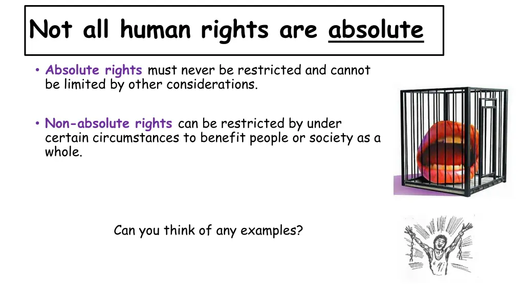 not all human rights are absolute