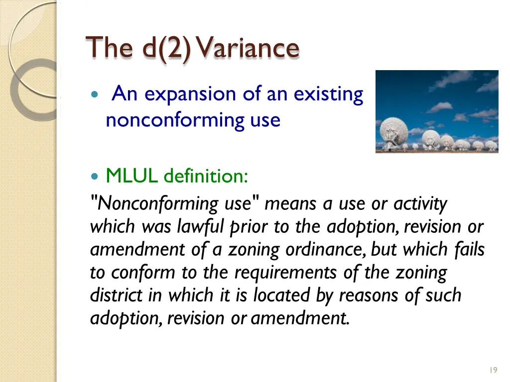 the d 2 variance