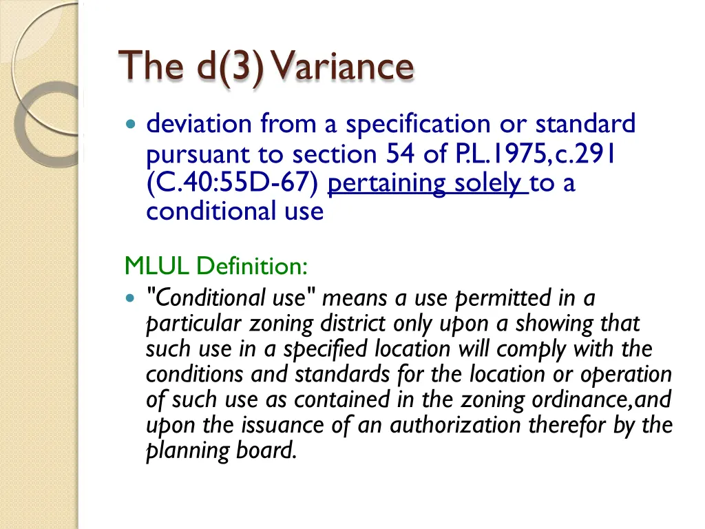 the d 3 variance