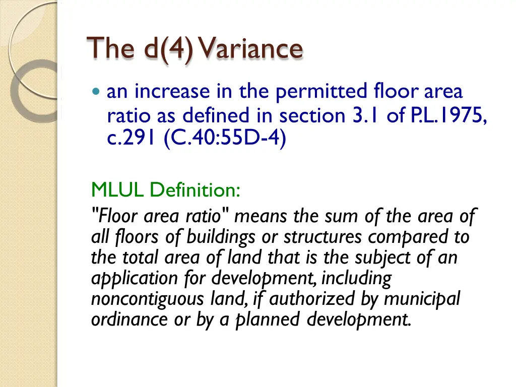 the d 4 variance