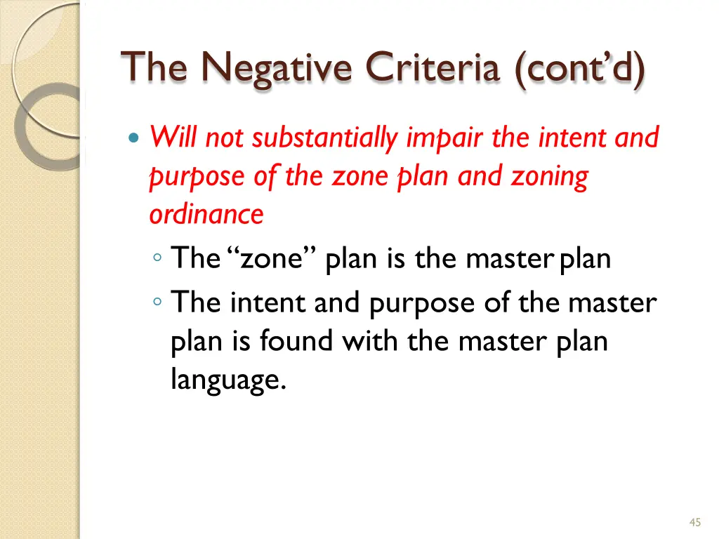 the negative criteria cont d 1