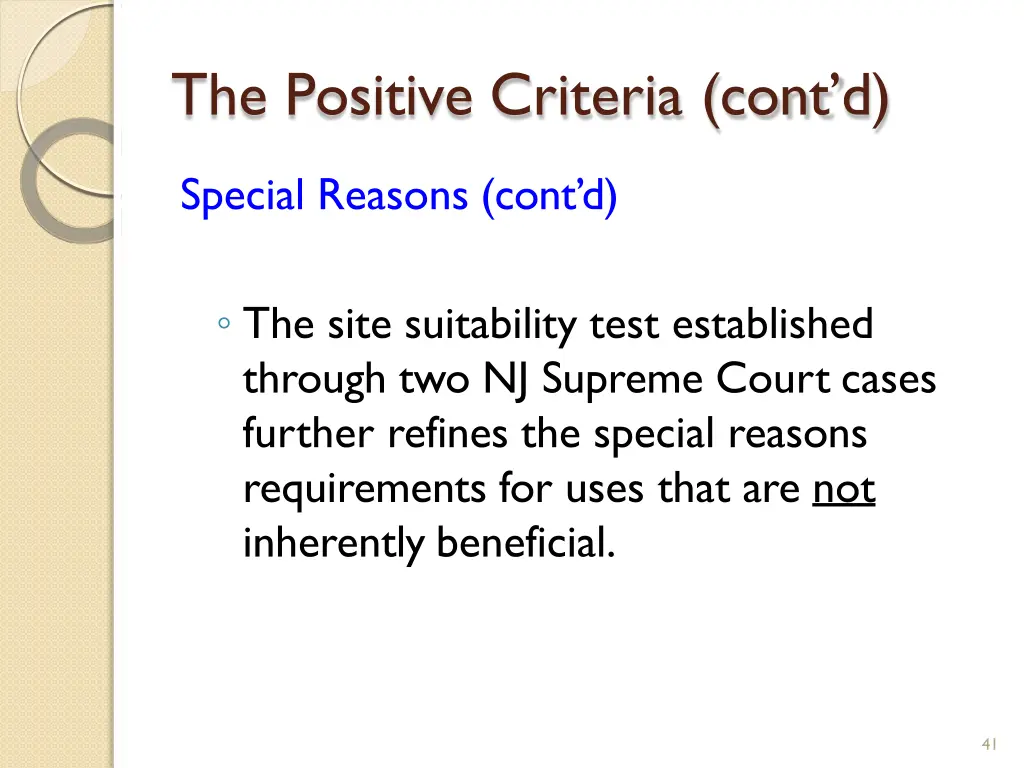 the positive criteria cont d 2