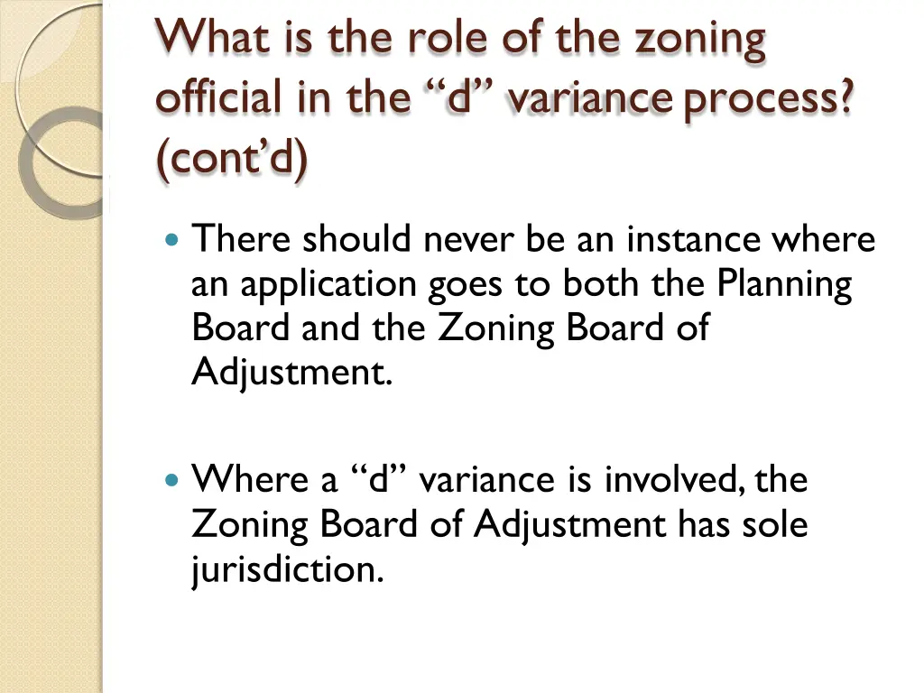 what is the role of the zoning official 3