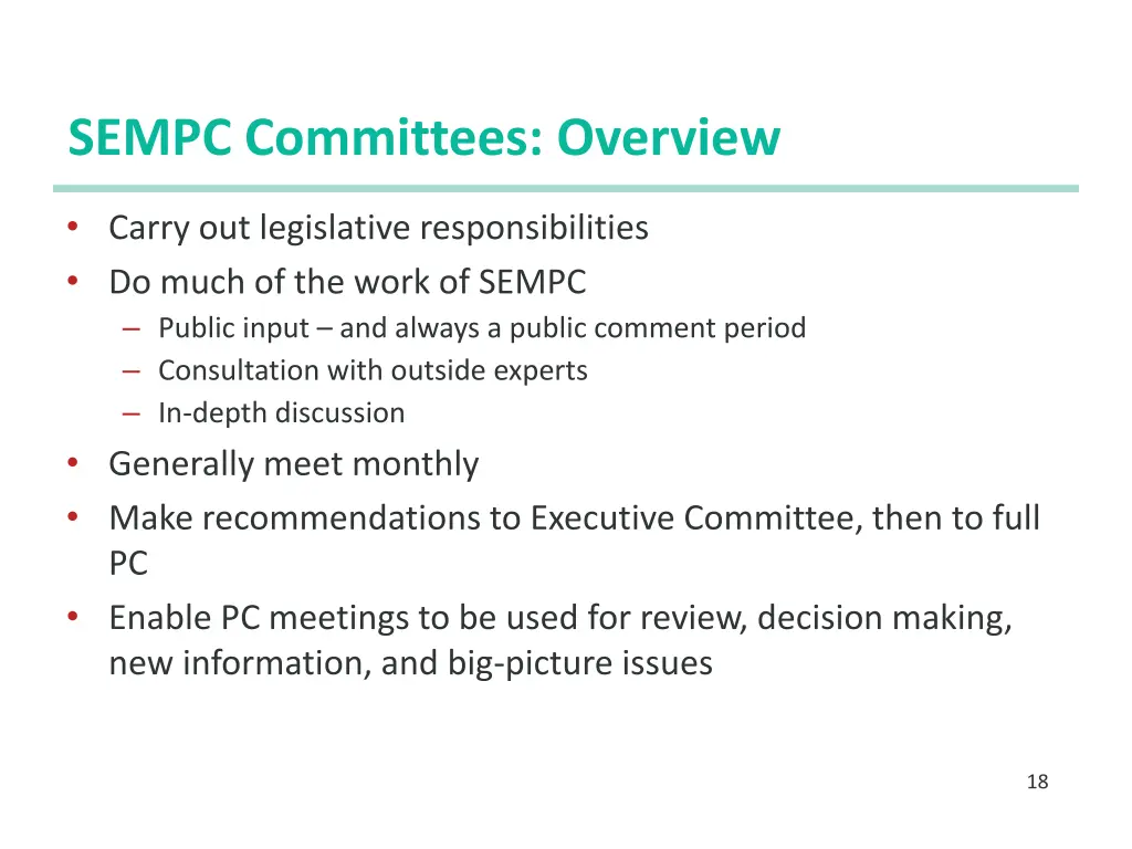 sempc committees overview