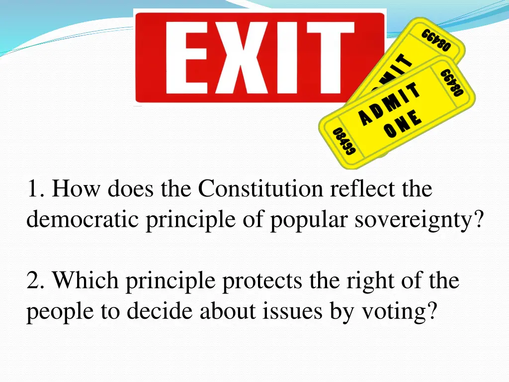 1 how does the constitution reflect