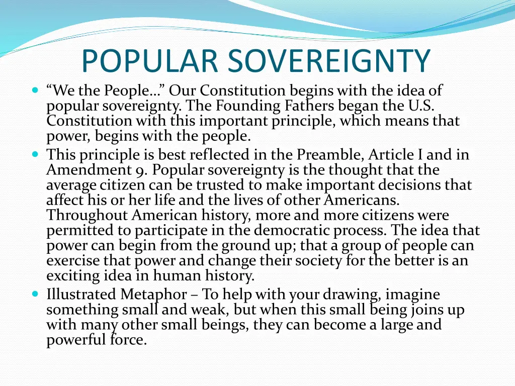 popular sovereignty we the people