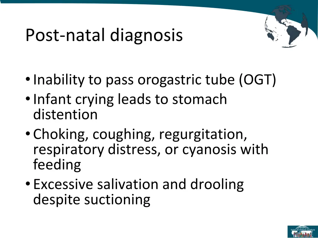 post natal diagnosis