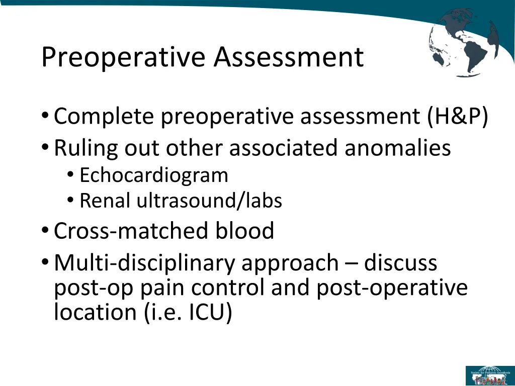 preoperative assessment