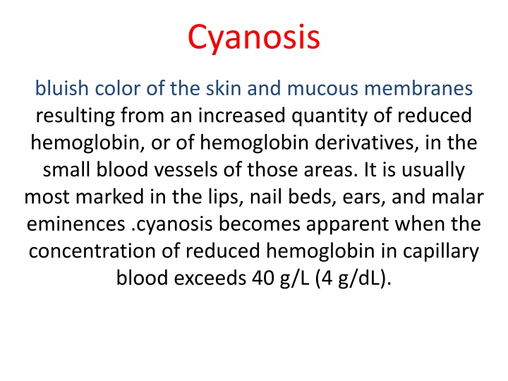 cyanosis