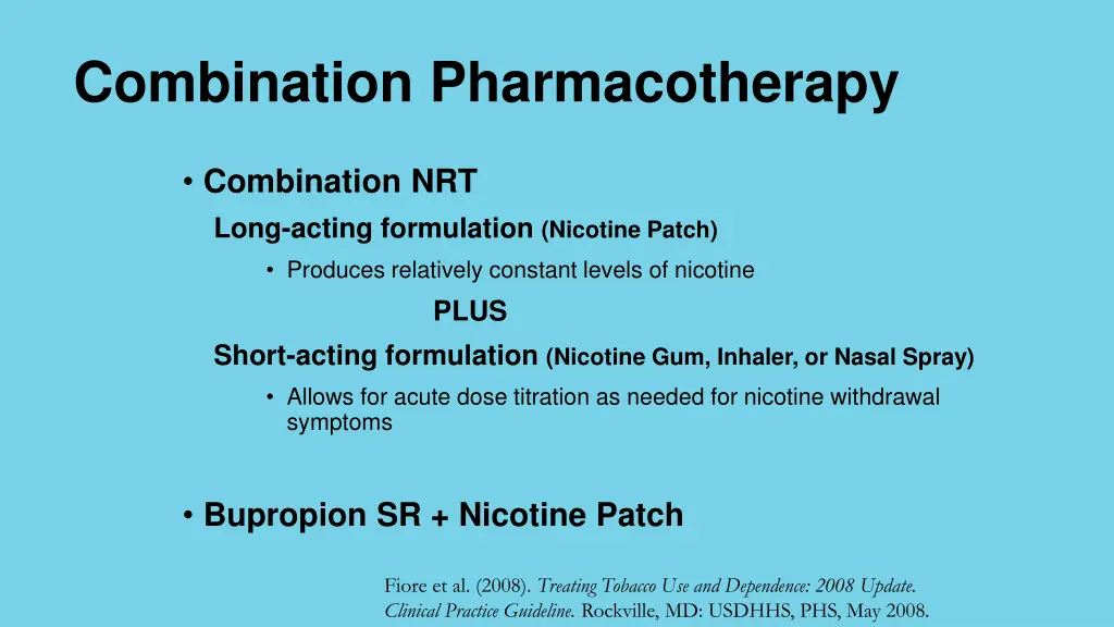 combination pharmacotherapy