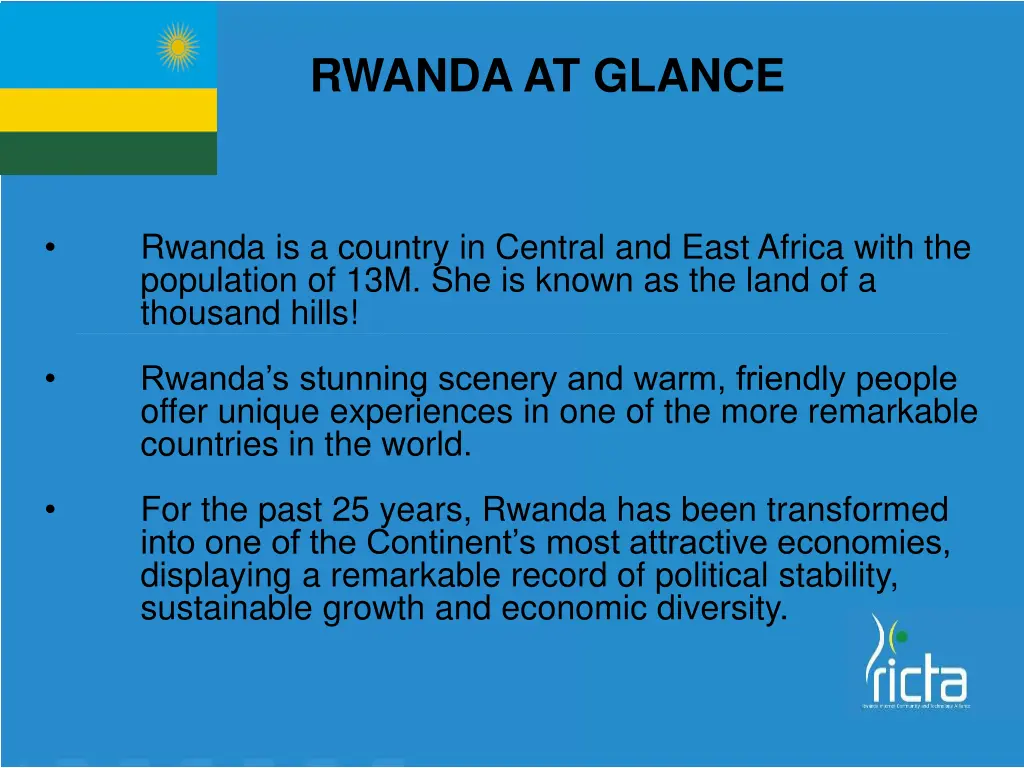 rwanda at glance