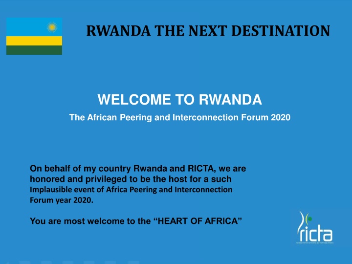 rwanda the next destination