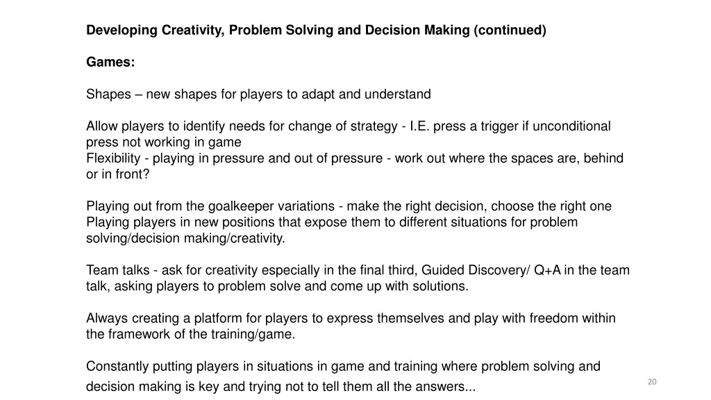 developing creativity problem solving 1