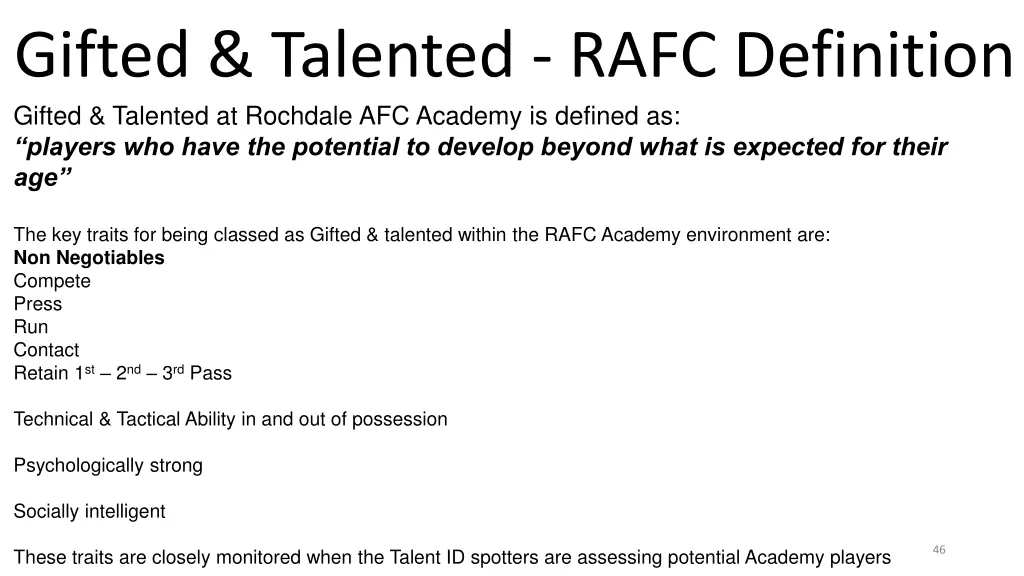 gifted talented rafc definition gifted talented