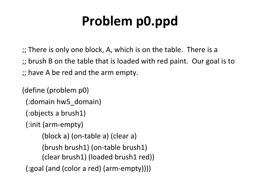 problem p0 ppd