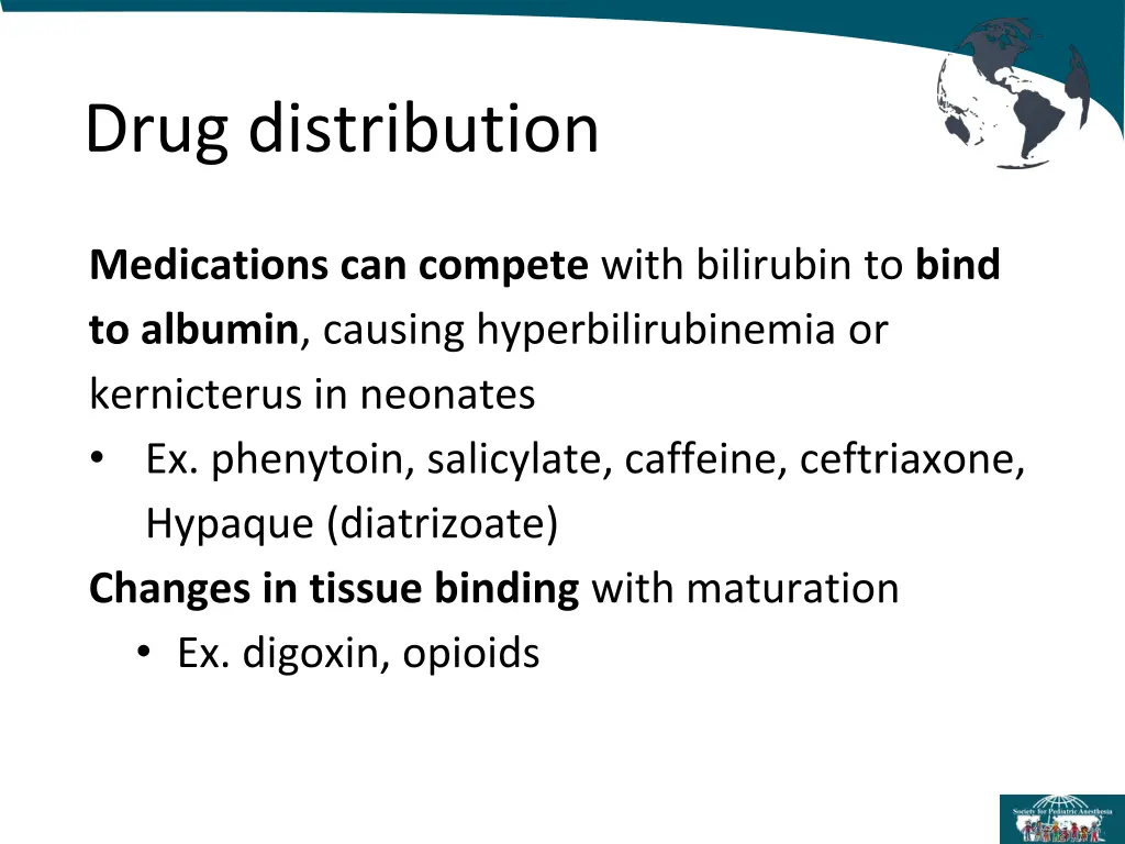 drug distribution