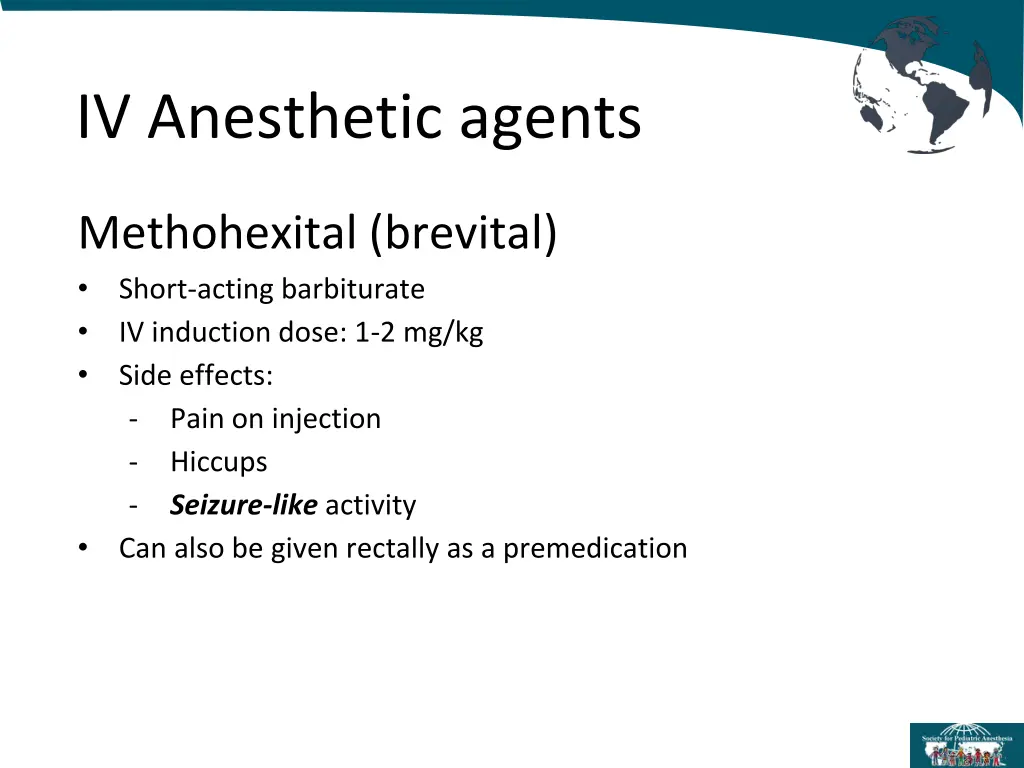 iv anesthetic agents 1