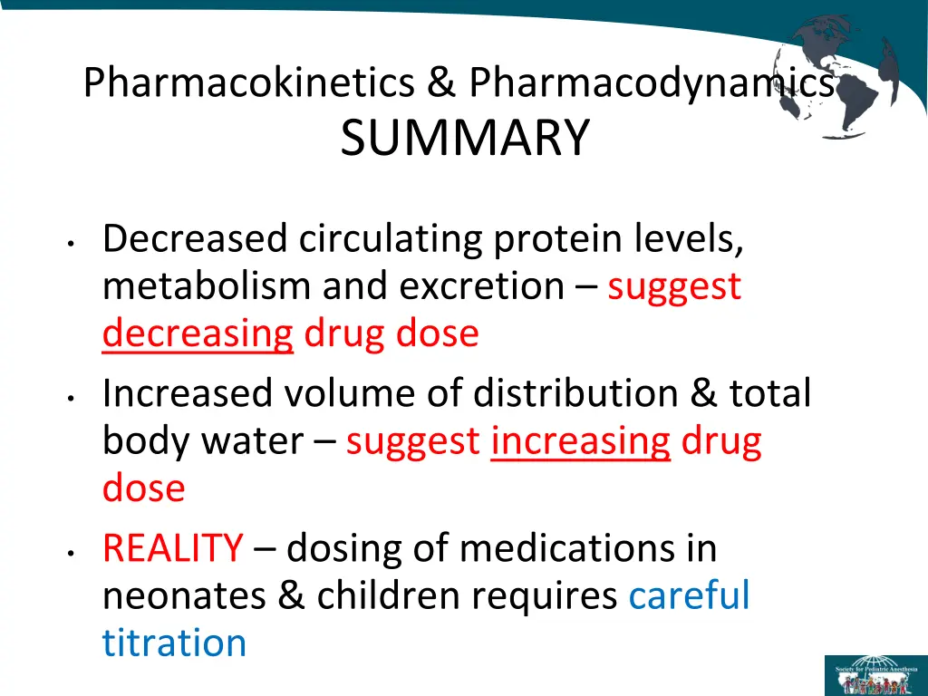 pharmacokinetics pharmacodynamics summary