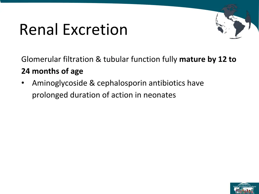 renal excretion