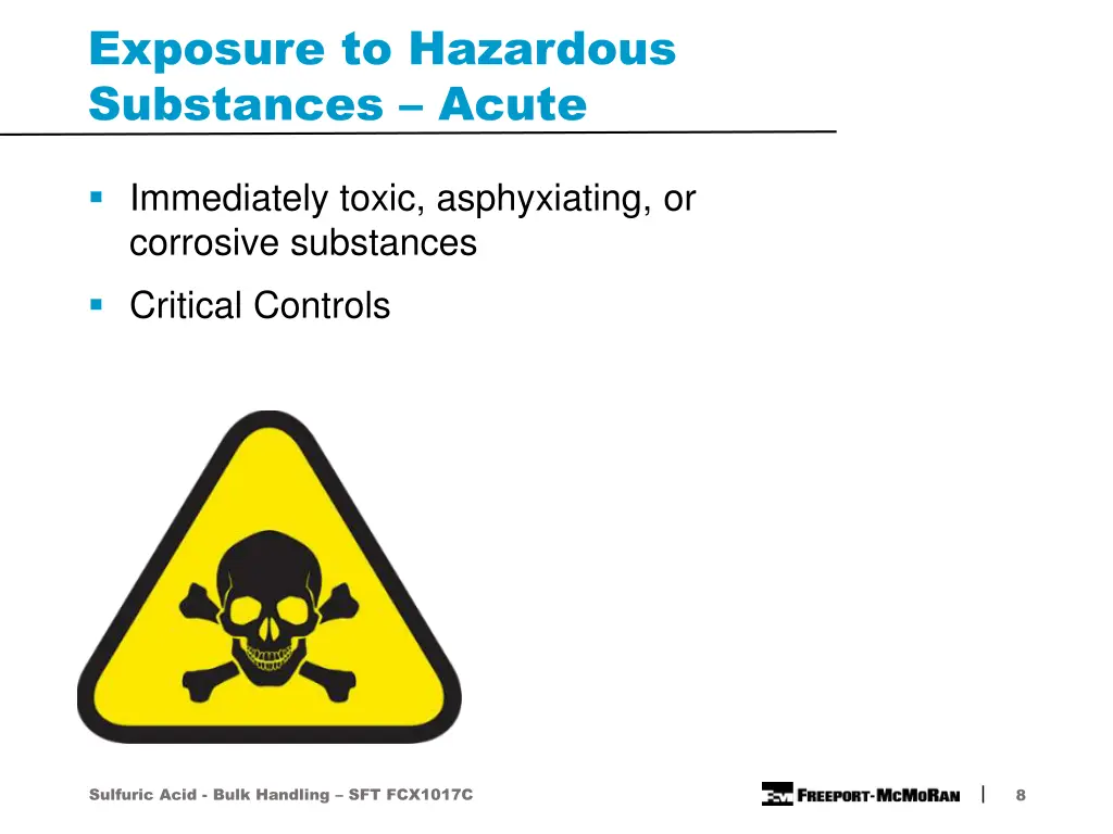 exposure to hazardous substances acute