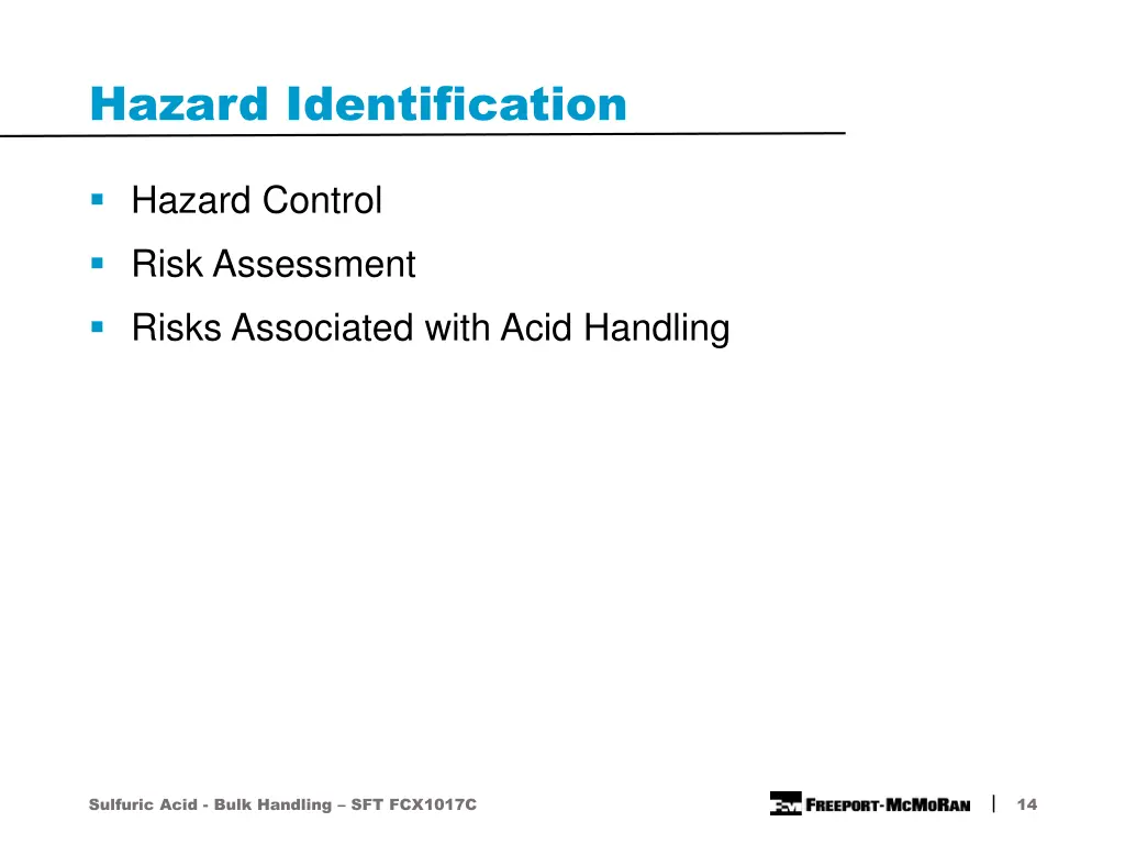 hazard identification