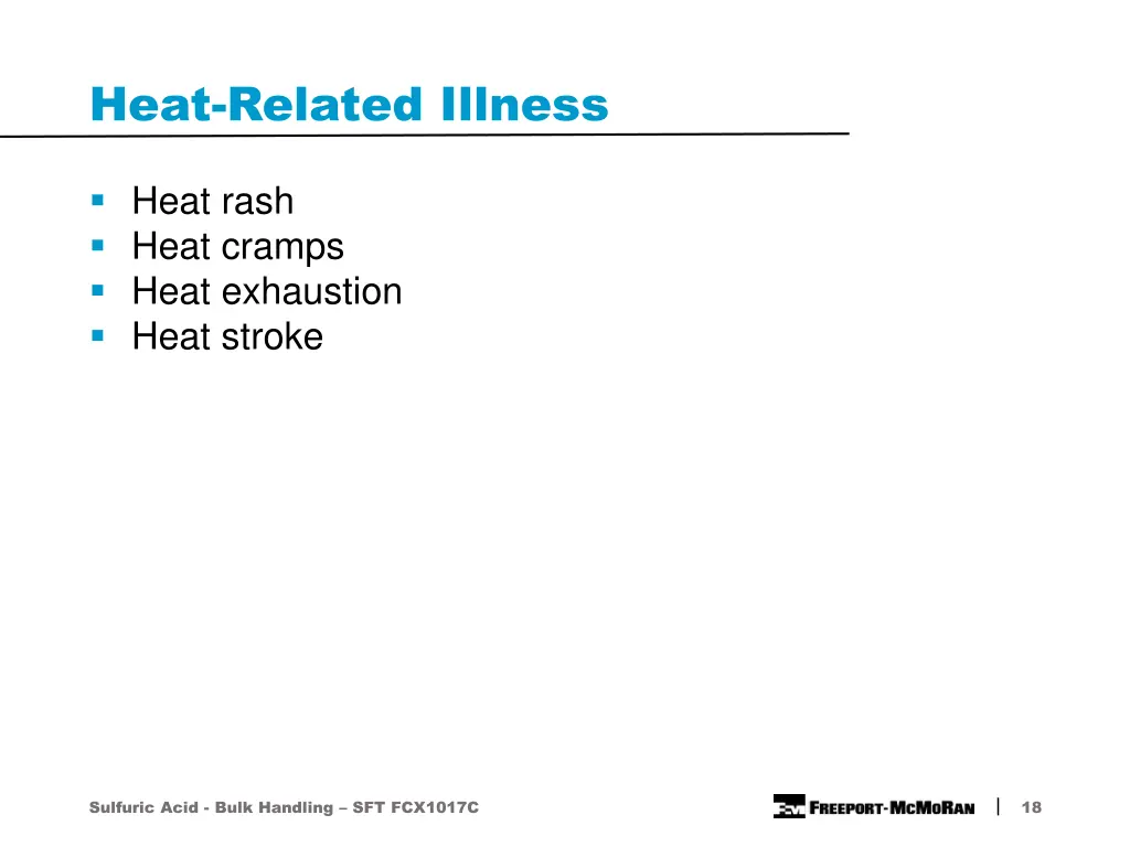 heat related illness