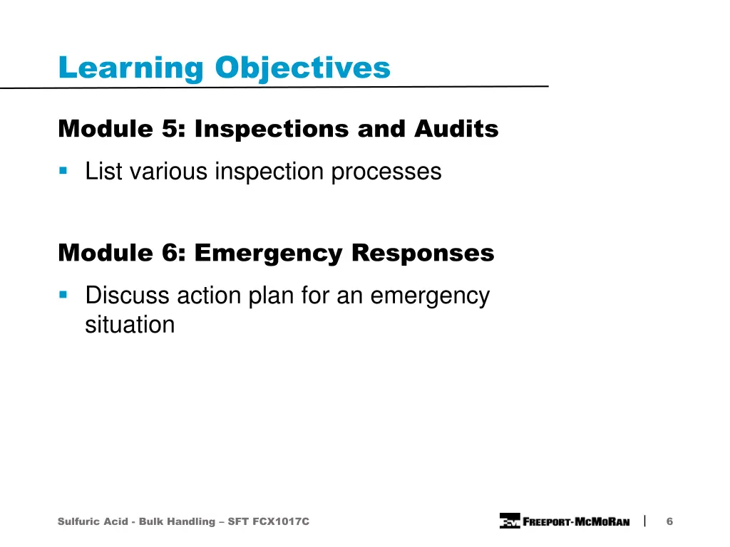 learning objectives 2