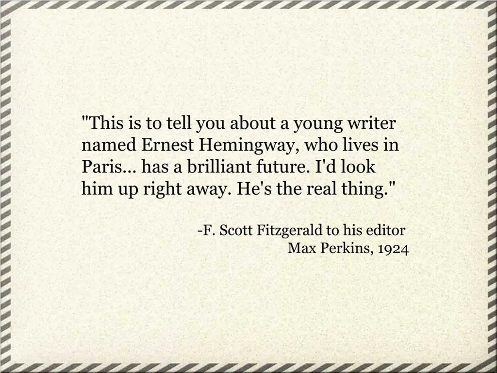 this is to tell you about a young writer named