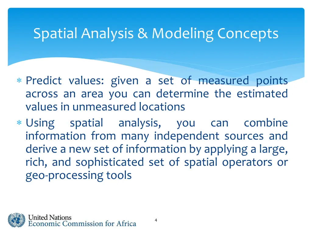 spatial analysis modeling concepts 1